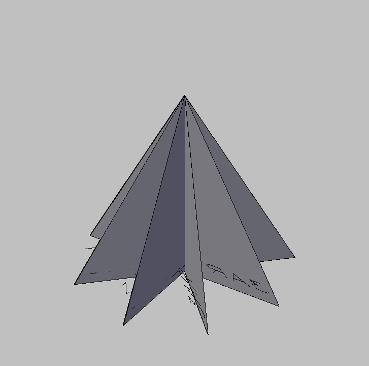 Bloque Autocad Vista de Árbol Pino 10 en 3D